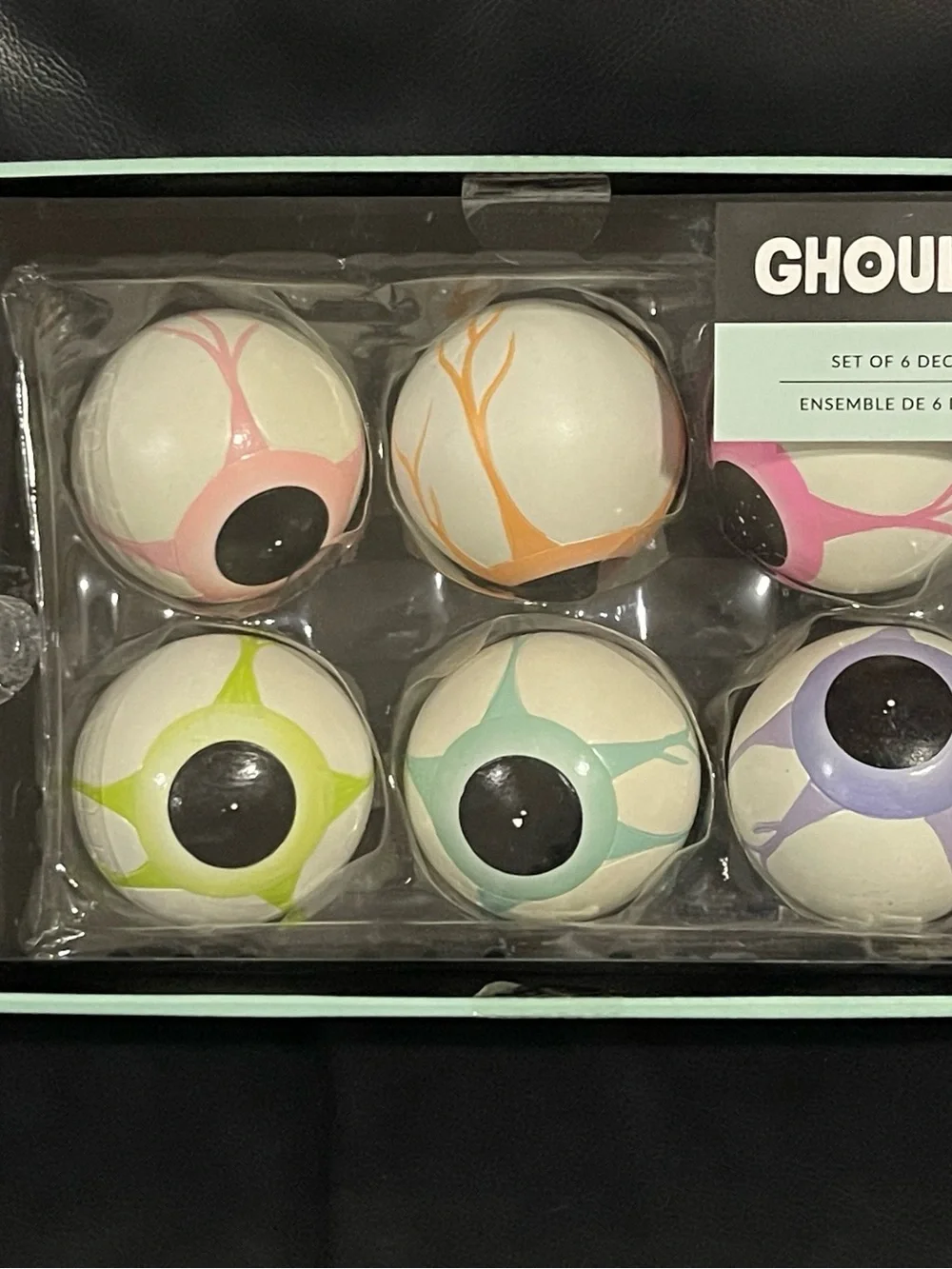Ghoulish Halloween Eyeballs, Set of 6 - Halloween Eyeballs Decor